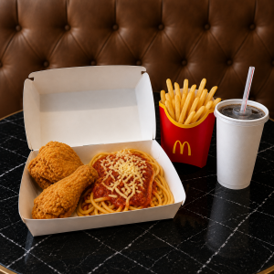 Combo Gà Rán và Mì ý sốt cà chua